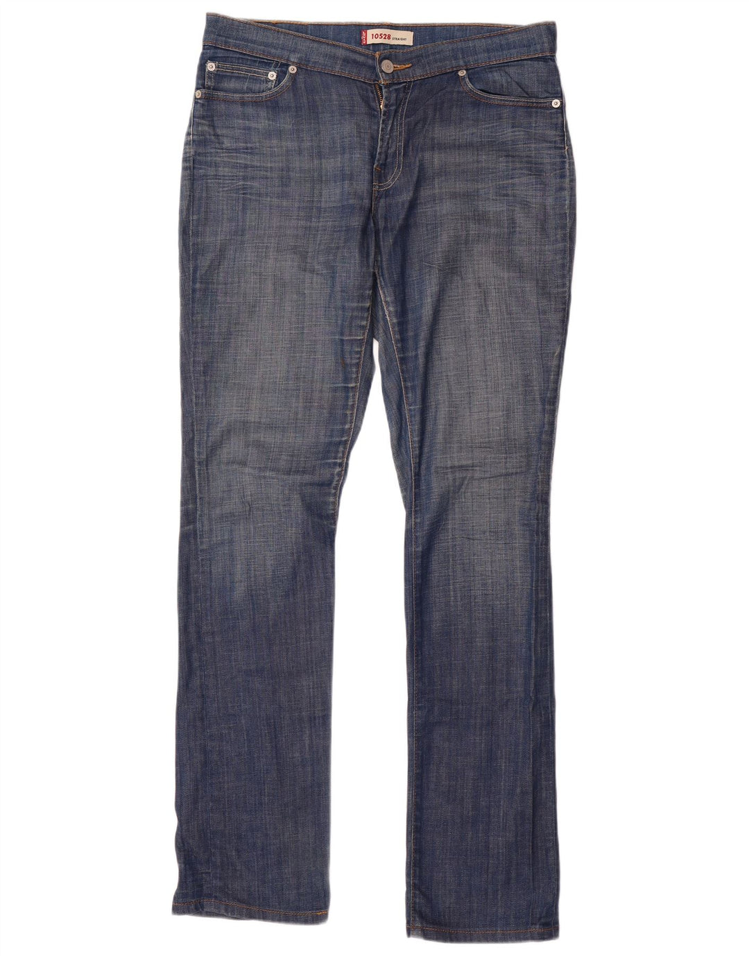 Женские прямые джинсы Levi's 528 W32 L34 синие, хлопок