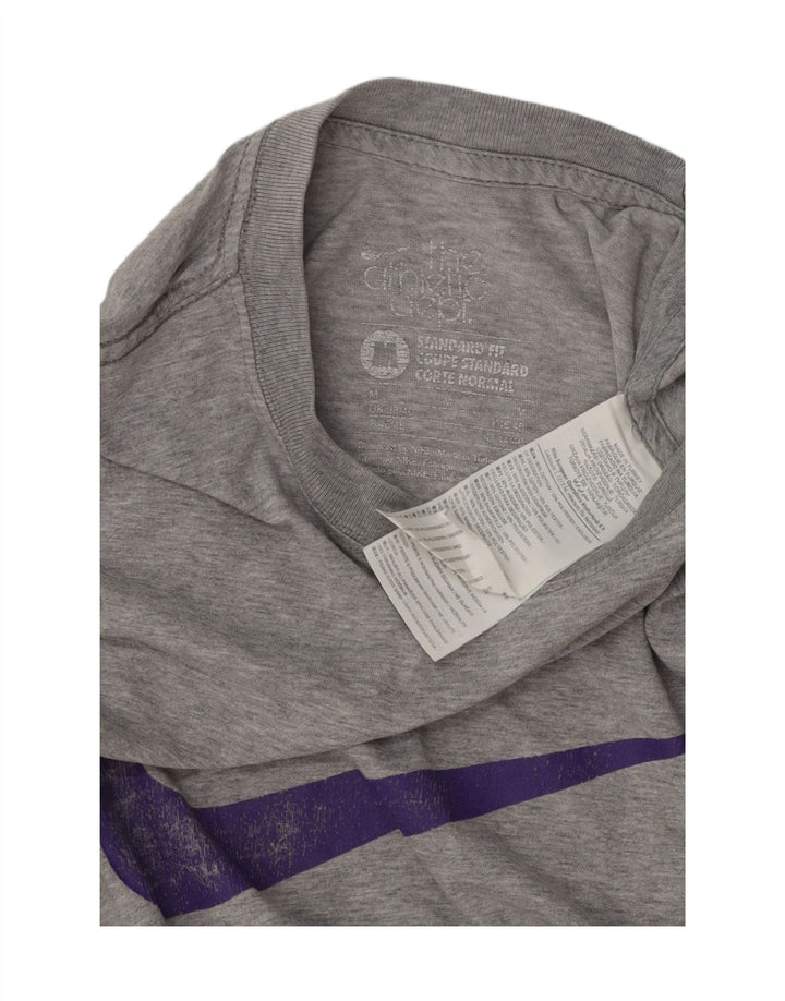 Мужская футболка стандартного кроя Nike с графическим рисунком, Великобритания, 38/40, средний серый хлопок