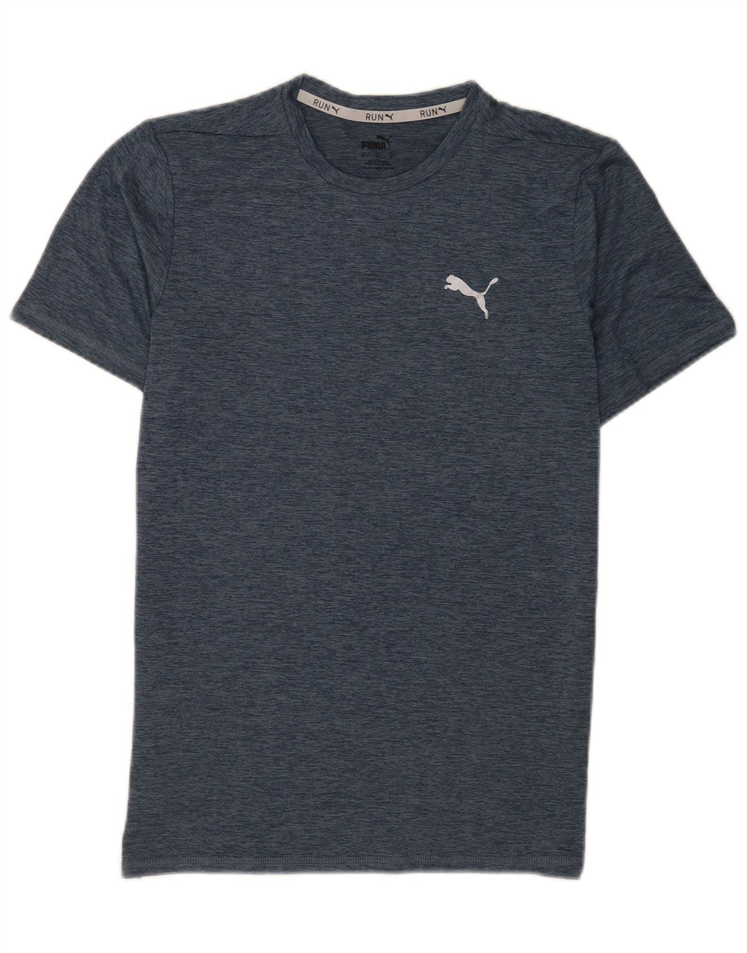 Мужская футболка Puma, маленькая, темно-синяя, в крапинку