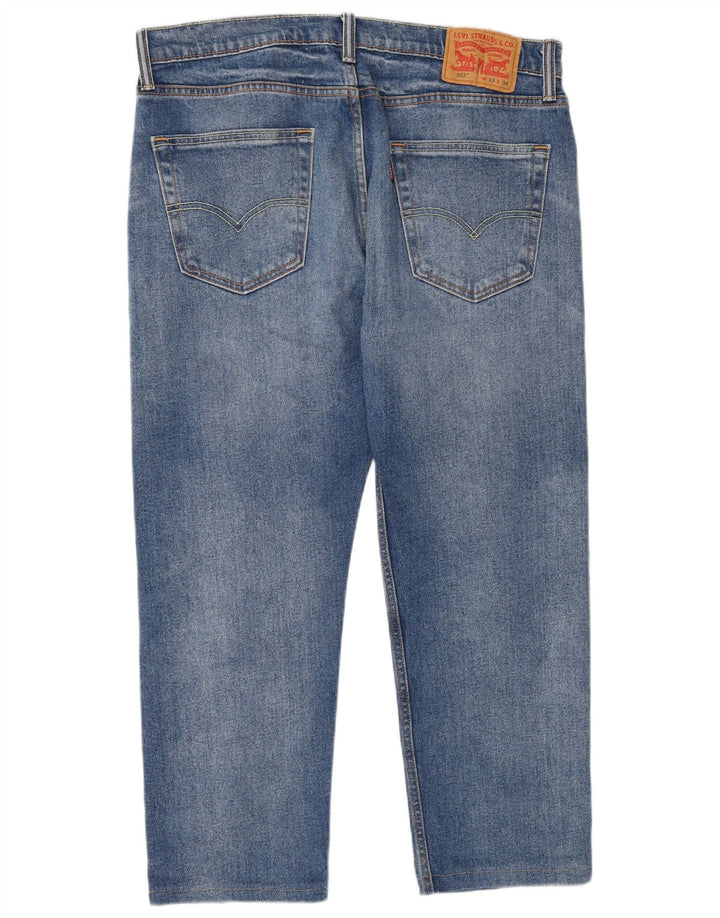 Мужские зауженные джинсы Levi's 502 W33 L28 синие, хлопок