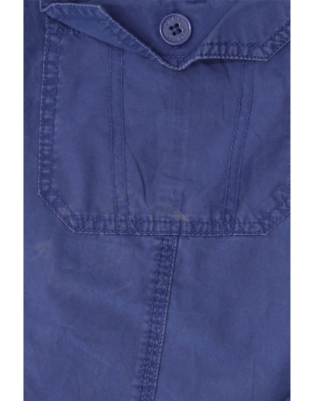 TOMMY HILFIGER Womens Bermuda Shorts Large W32  Blue Cotton Vintage Tommy Hilfiger and Second-Hand Tommy Hilfiger from Messina Hembry 