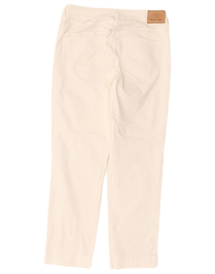 Женские укороченные джинсы Massimo Dutti EU 38 Small W28 L25 Белые