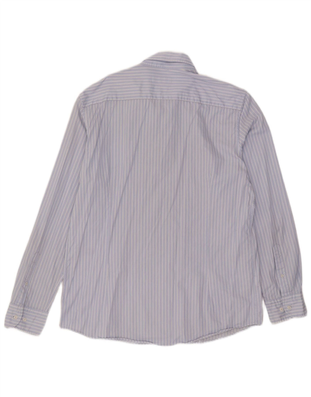 Мужская рубашка Massimo Dutti XL, синяя хлопковая полоска