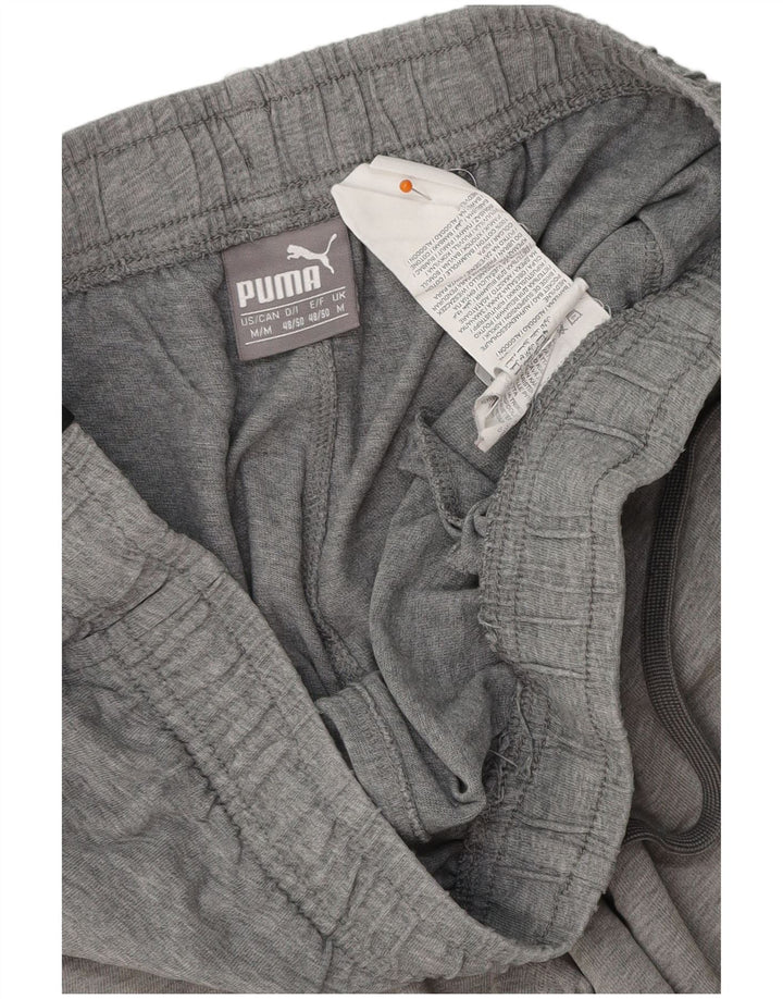 Мужские спортивные шорты PUMA, хлопок среднего серого цвета