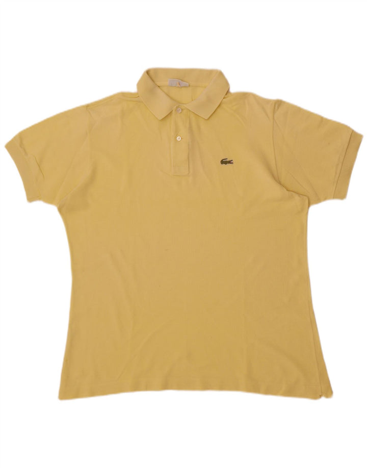 Мужская рубашка-поло Lacoste, большая желтая хлопковая рубашка