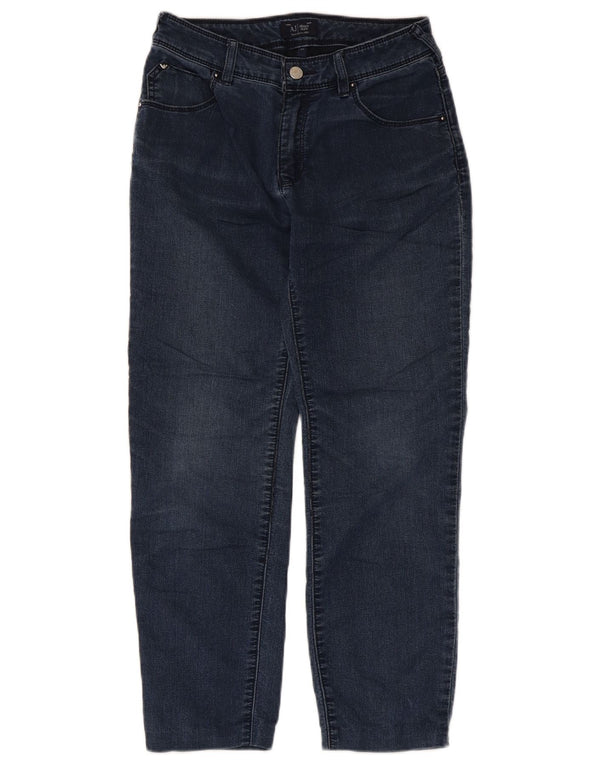 Женские укороченные джинсы Armani Slim W27 L24 Темно-синие, хлопок