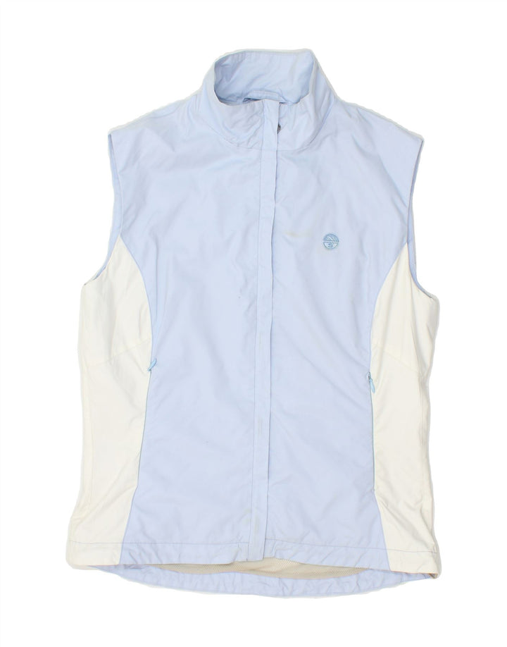 NORTH SAILS Womens Gilet UK 12 Medium Blue Colourblock Polyester Vintage North Sails and Second-Hand North Sails from Messina Hembry 