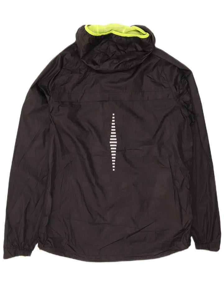 Мужская дождевик с капюшоном Mountain Warehouse UK 38, средний черный полиэстер