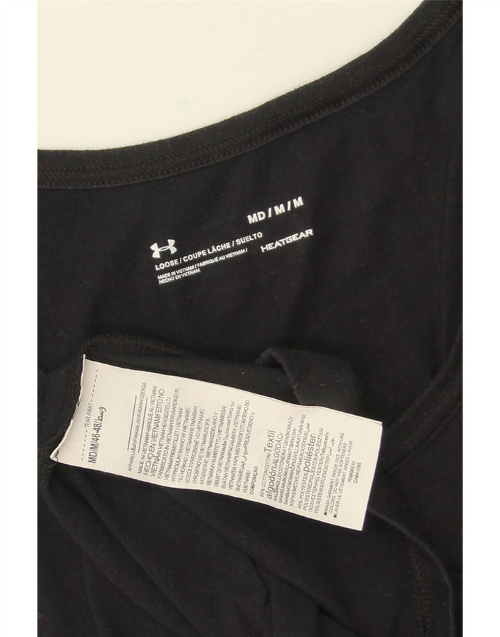 Мужской жилет с графическим рисунком UNDER ARMOR, средний черный хлопковый топ