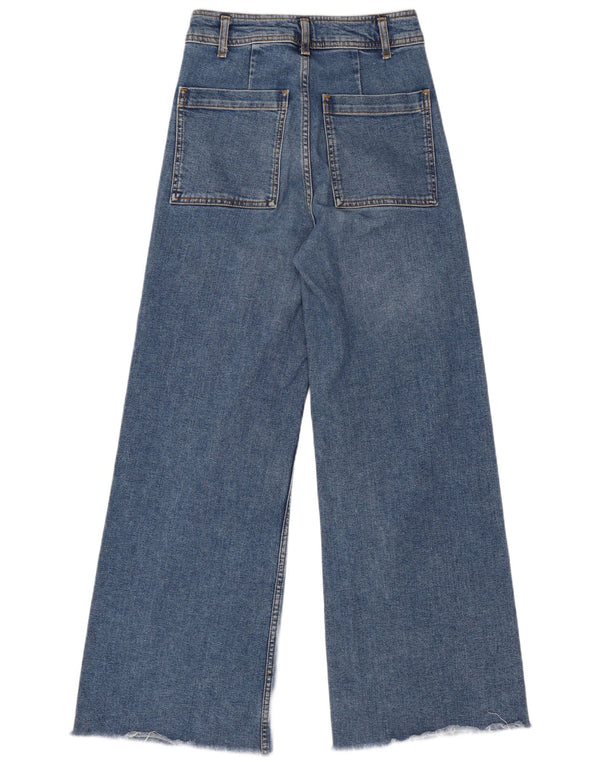Женские прямые джинсы Zara The Marine с высокой талией EU 36 XS W26 L29 синие
