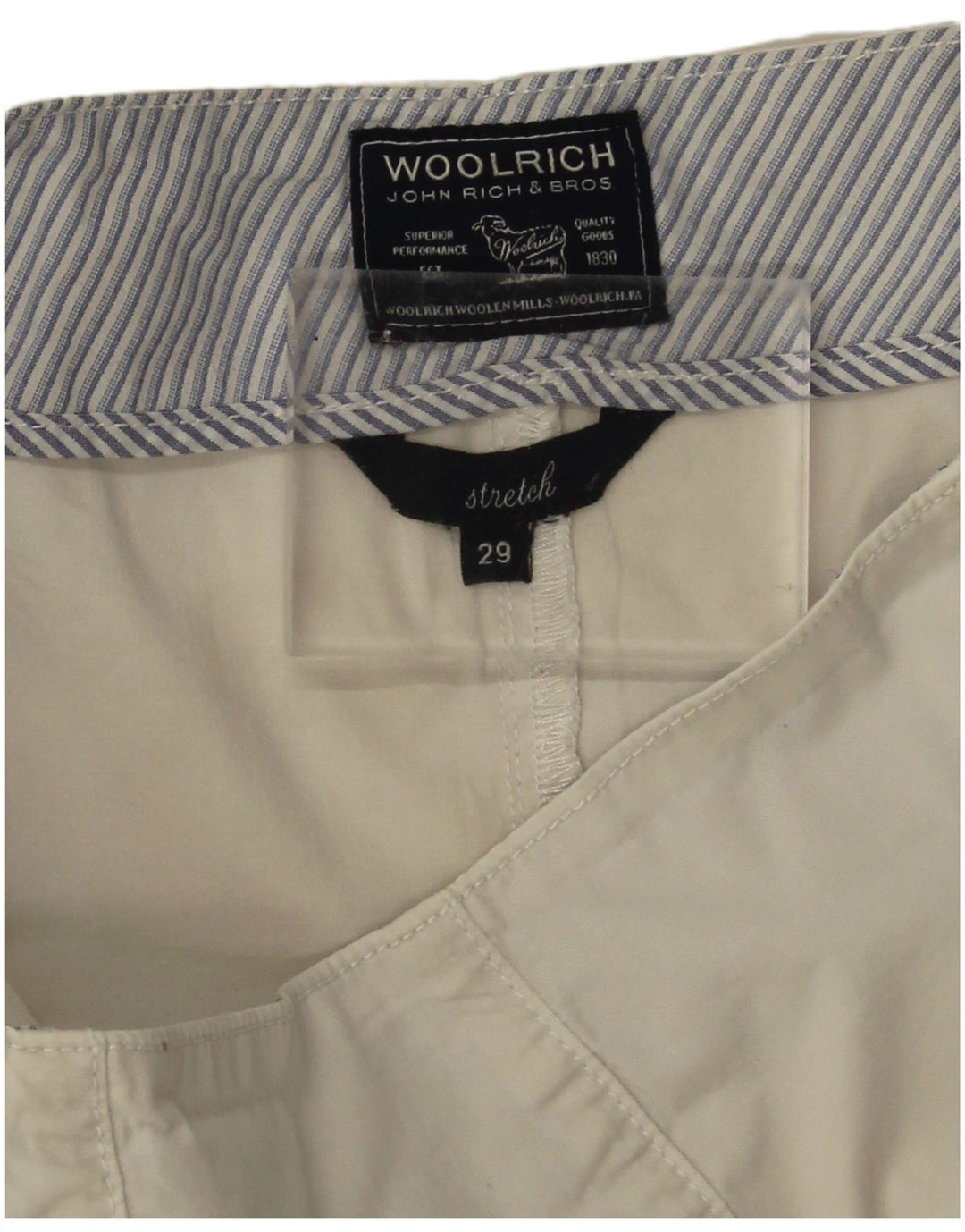 Женская мини-юбка стрейч Woolrich W29, средний белый цвет