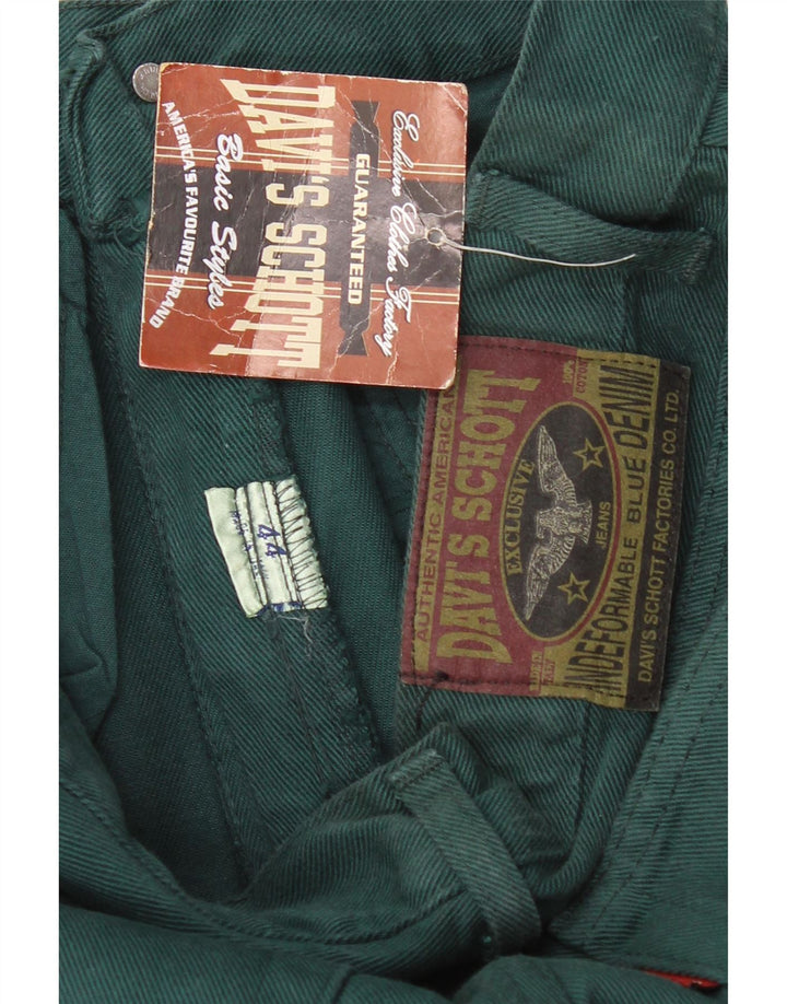 Винтажные женские джинсы с высокой талией IT 44 Medium W28 L31 Зеленые