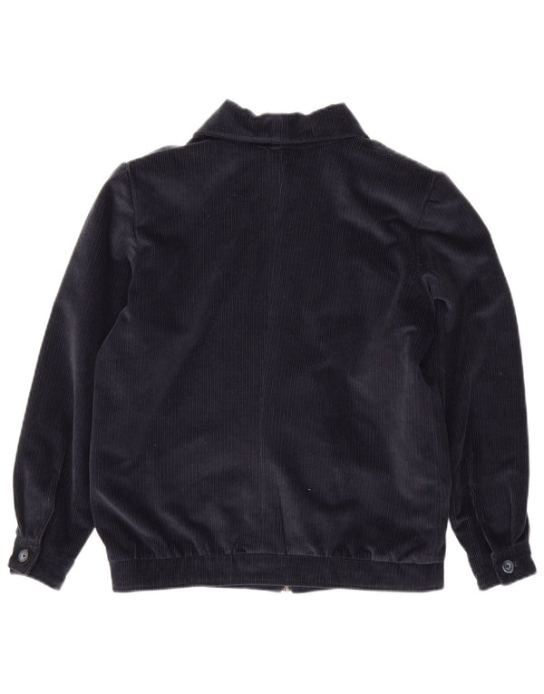 ВИНТАЖНАЯ женская вельветовая куртка UK 12, средний темно-синий кашемир