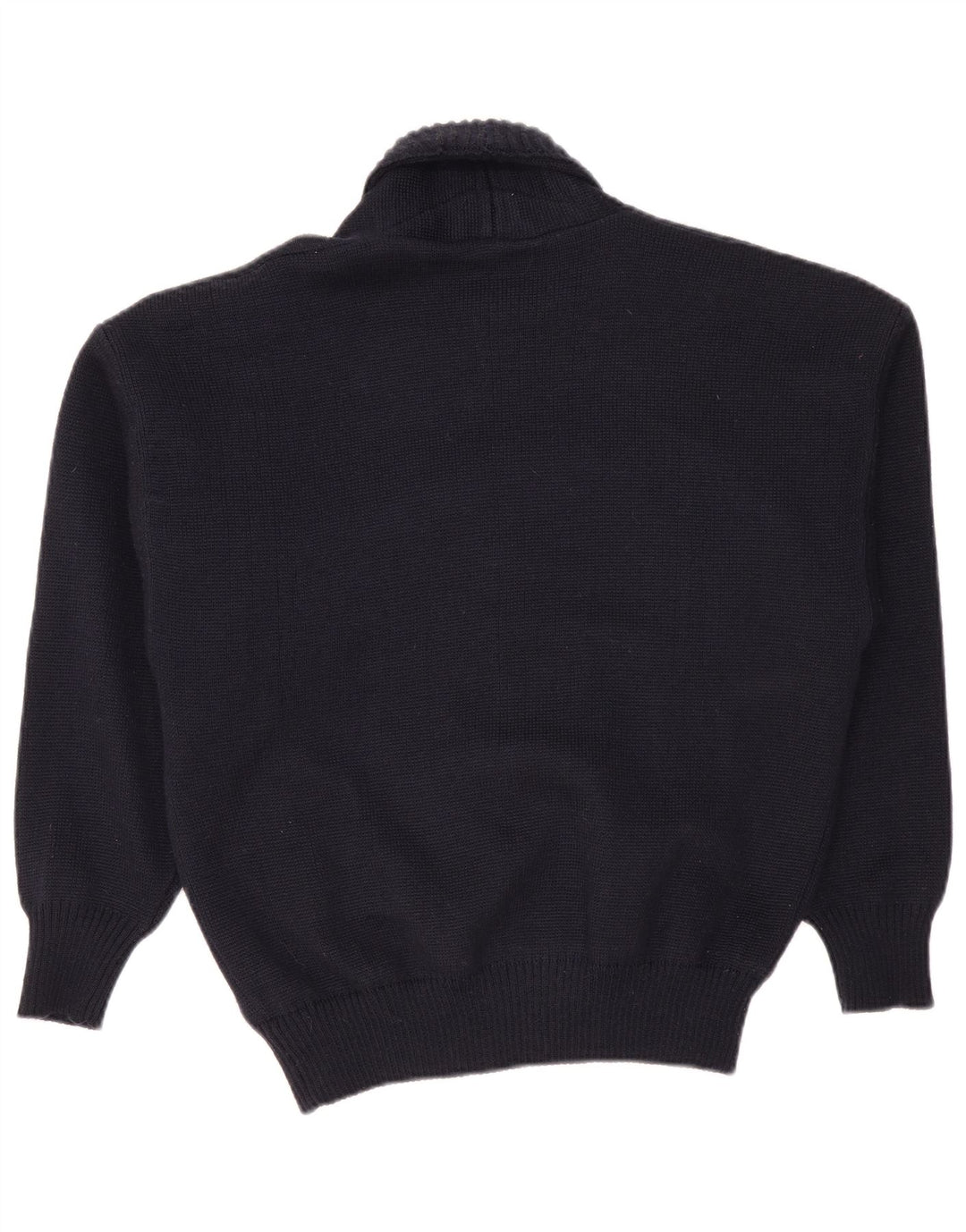 Мужской свитер-кардиган VINTAGE IT 50 Medium Navy Blue Wool