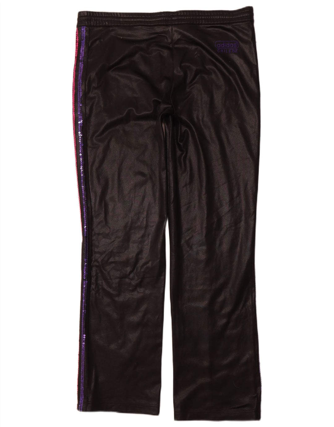 Женские спортивные брюки ADIDAS UK 18 XL, черный полиэстер