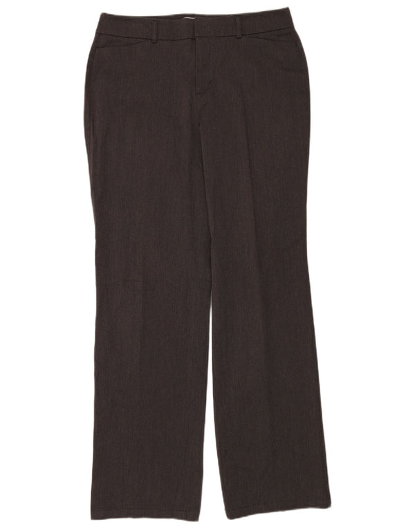 DOCKERS Женские прямые повседневные брюки идеального кроя (США 10), большие W32 L32, серые