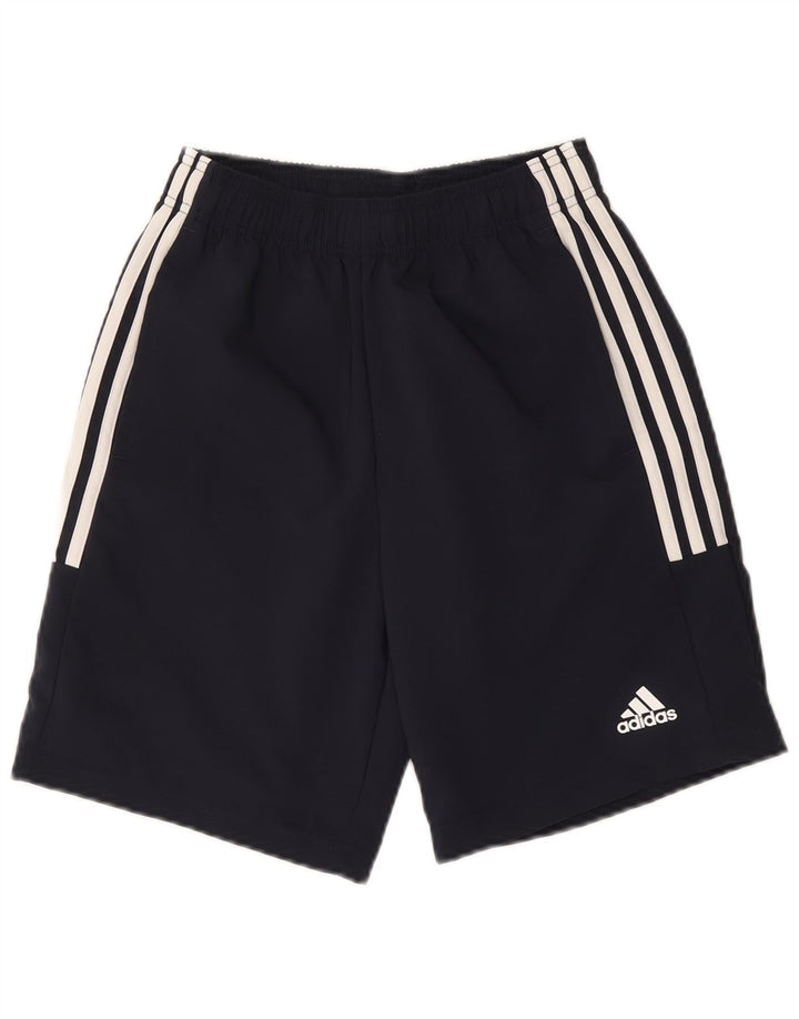Мужские спортивные шорты Adidas XS темно-синие из полиэстера