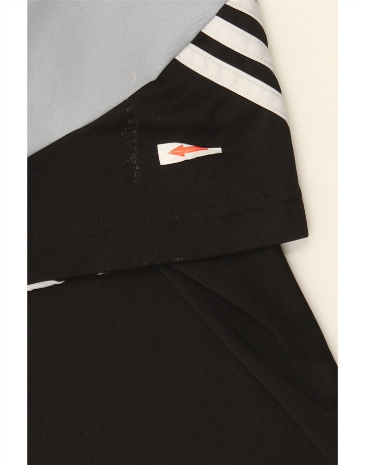 Мужская футболка Adidas Climalite Top Medium Black с цветными блоками из полиэстера