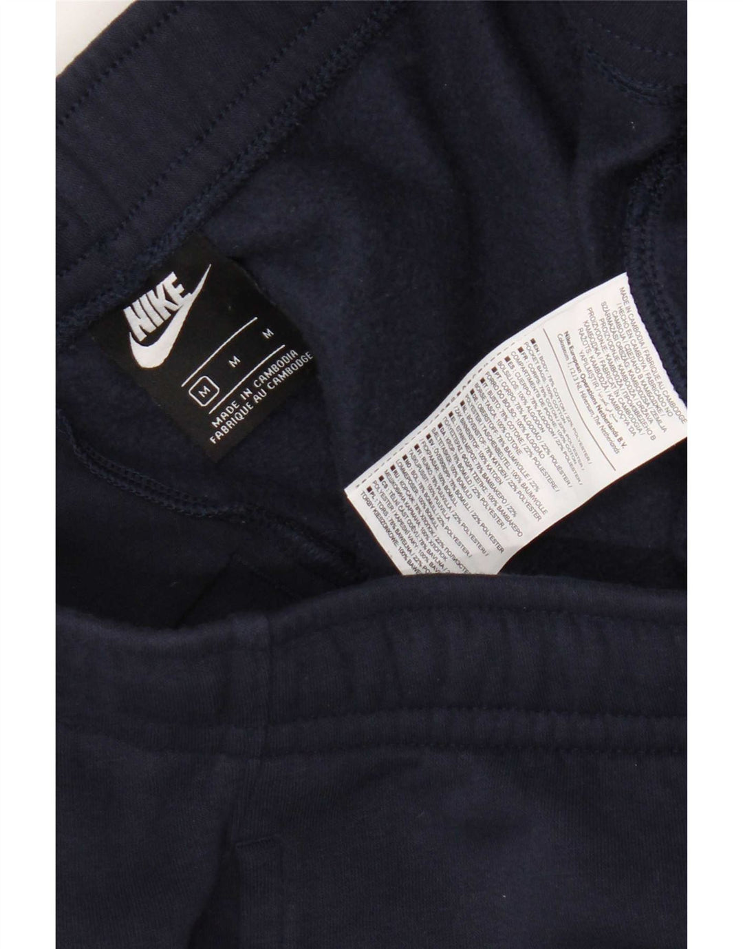 Мужские спортивные брюки Nike, джоггеры, средний темно-синий, хлопок