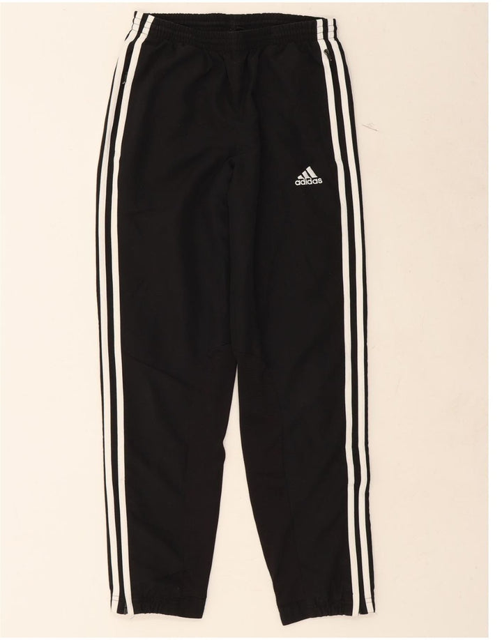 ADIDAS Boys Tracksuit Trousers 11-12 Years  Black Polyester Vintage Adidas and Second-Hand Adidas from Messina Hembry 