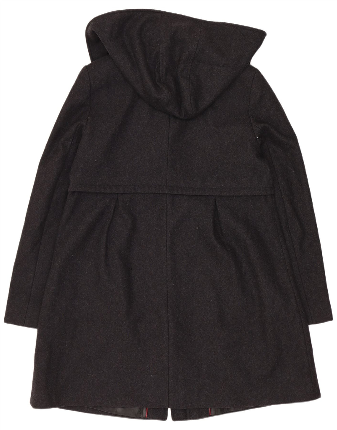 Женское пальто с капюшоном Dkny, США 14, XL, серое, шерстяное