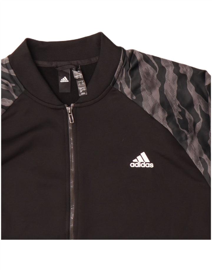 Мужской спортивный костюм Adidas Top Jacket UK 52/54 2XL Черный полиэстер с животным принтом