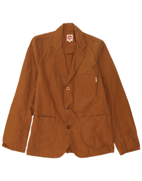 Мужской пиджак Carhartt с 3 пуговицами, Великобритания 38, средний коричневый хлопок
