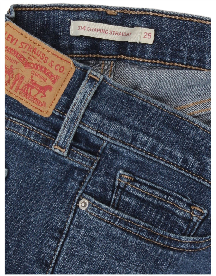 Женские прямые джинсы Levi's 314 Shaping W28 L27 синие