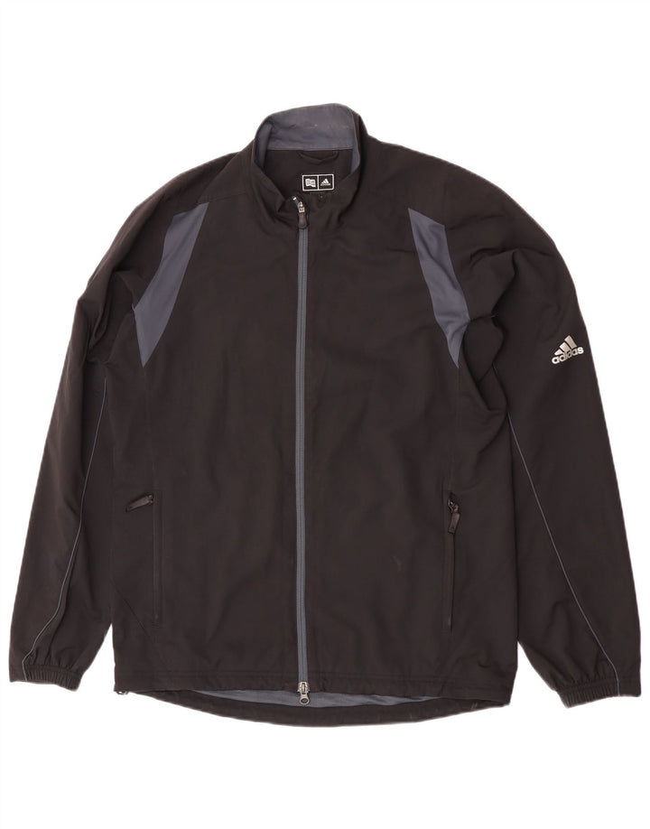 Мужской спортивный костюм Adidas Clima Proof, верхняя куртка, средний черный, с цветными блоками
