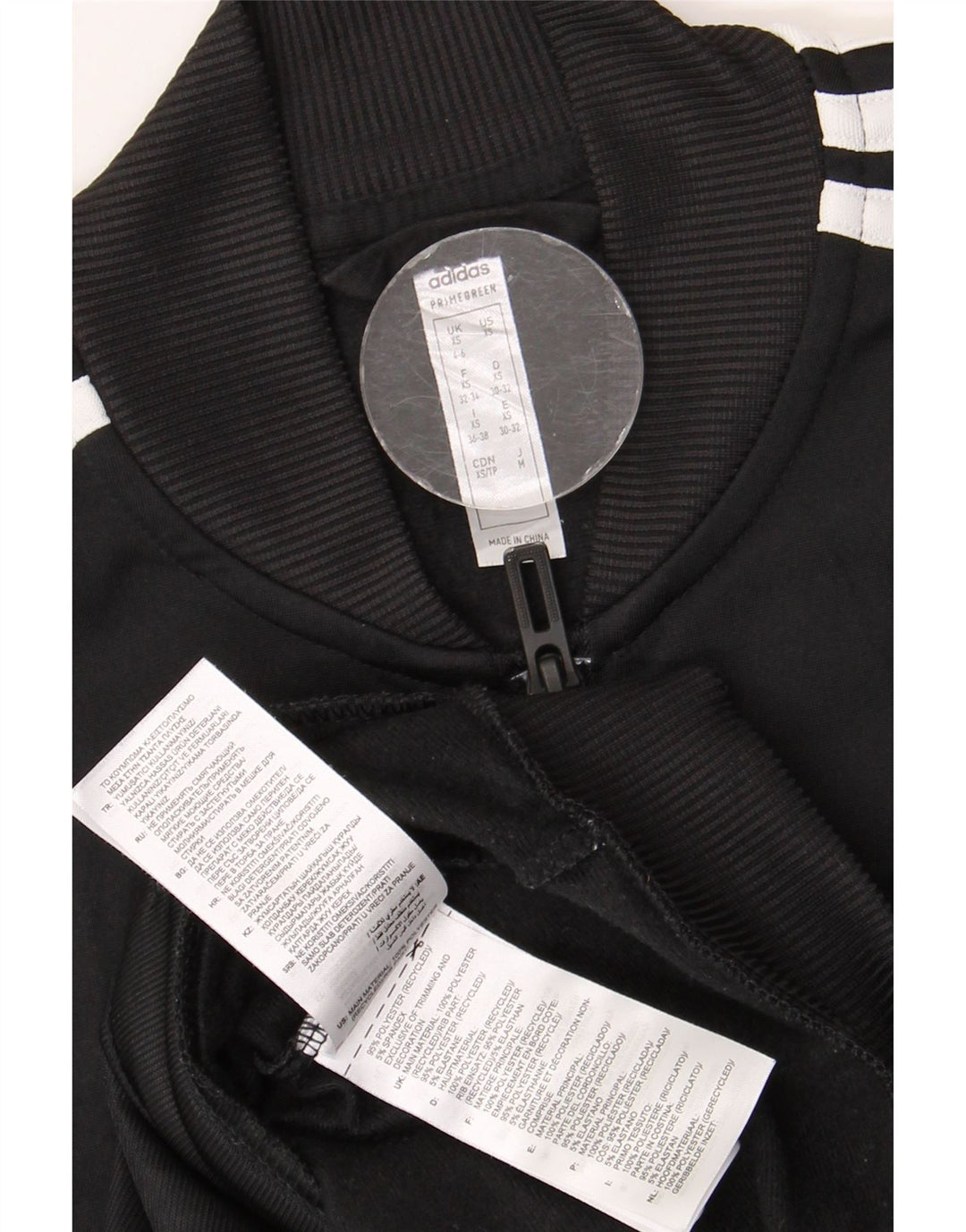 Женская спортивная куртка ADIDAS UK 4/6 XS, черный полиэстер