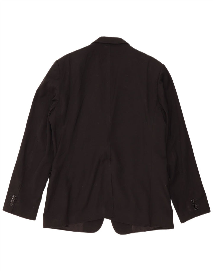 Мужской тонкий пиджак Dolce & Gabbana на 2 пуговицах IT 54 2XL, черная шерсть