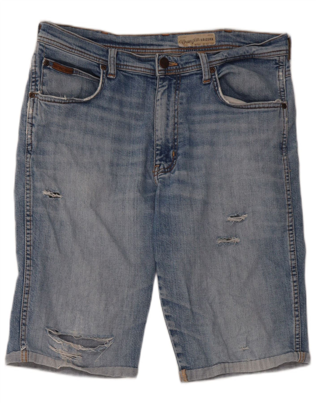 Мужские джинсовые шорты Wrangler W34, большие синие, хлопок