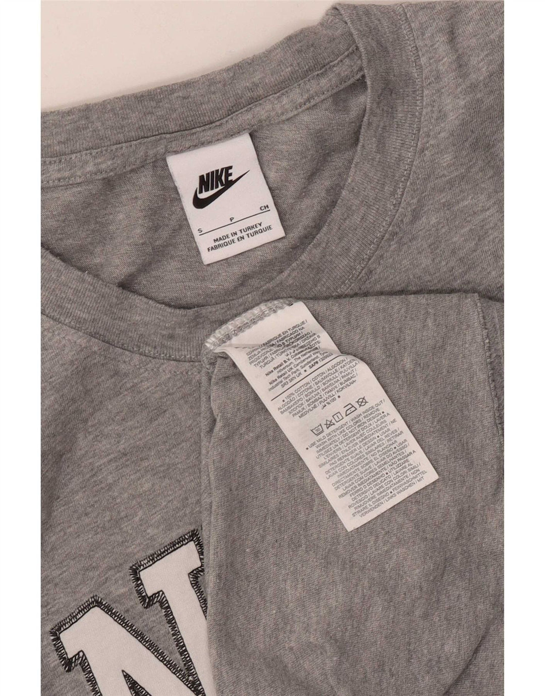 Мужская футболка с графическим рисунком Nike, хлопковая футболка серого цвета в мелкую полоску