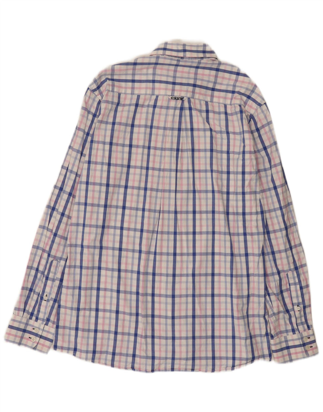 Crew Clothing Мужская рубашка классического кроя из хлопка большого размера в разноцветную клетку