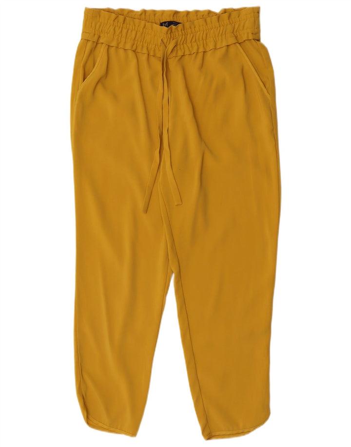Женские зауженные укороченные брюки Zara Medium W28 L25, желтый полиэстер