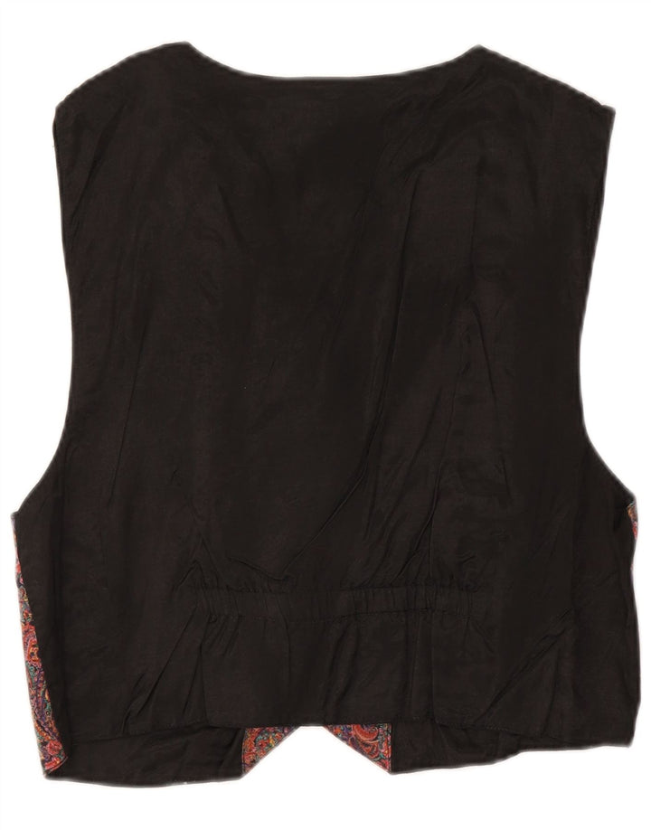 Винтажный женский жилет IT 44/46, средний разноцветный с пейсли