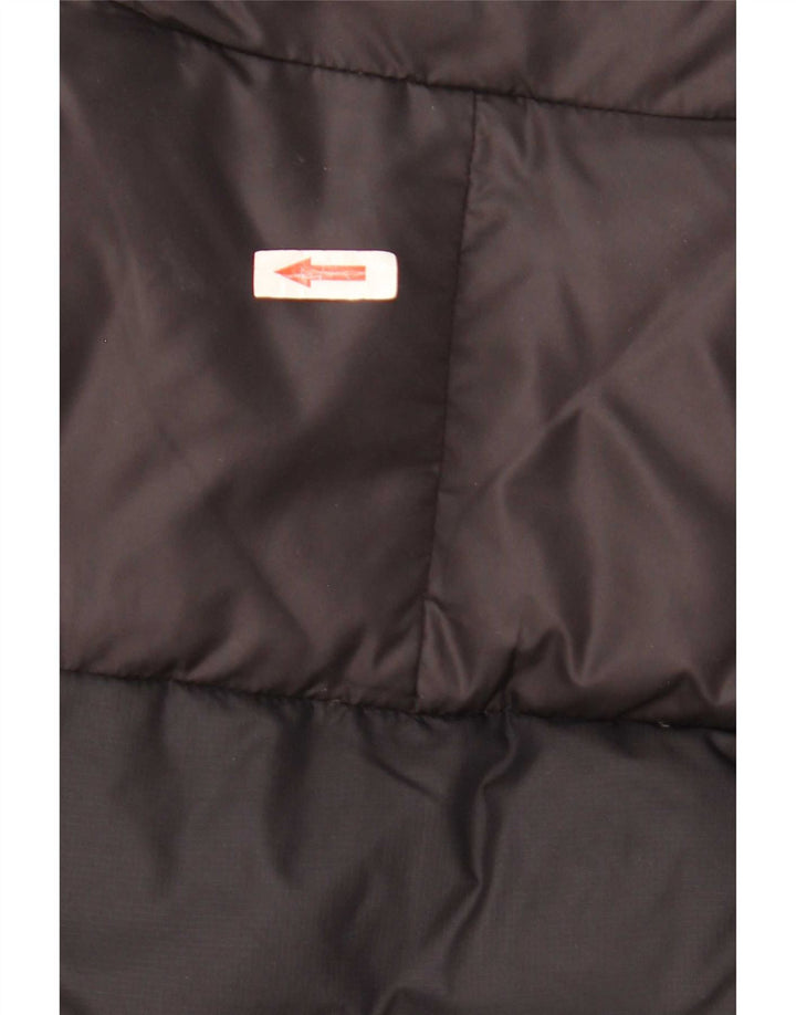 Мужская стеганая куртка The North Face UK 38, средний черный нейлон с цветными блоками