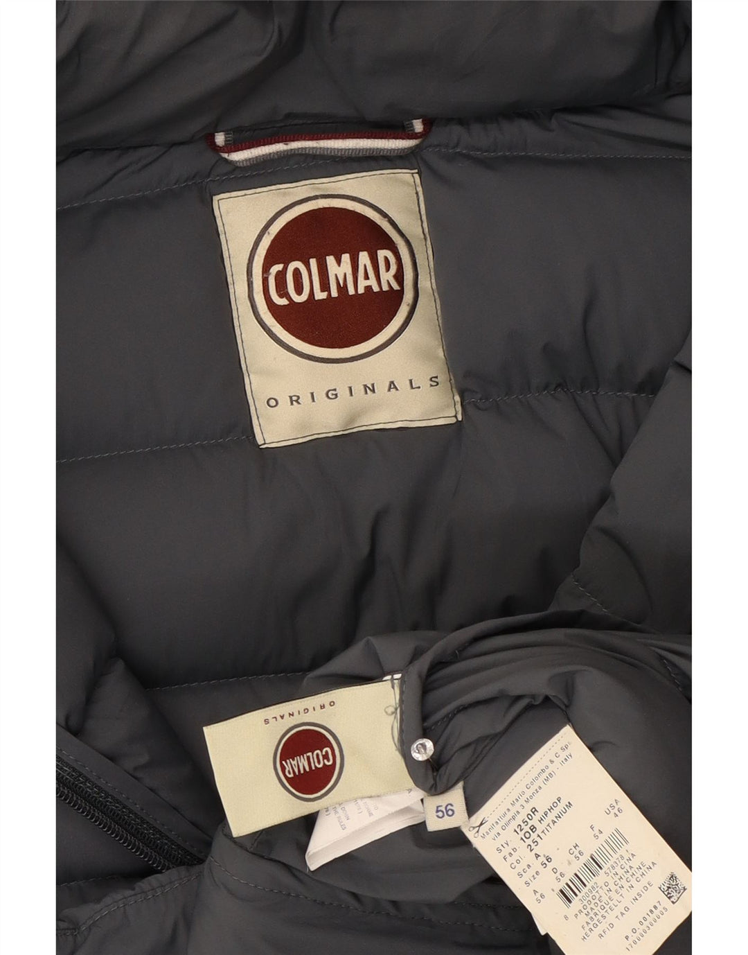 Colmar Мужская утепленная куртка с капюшоном IT 56 XL Серый Полиамид