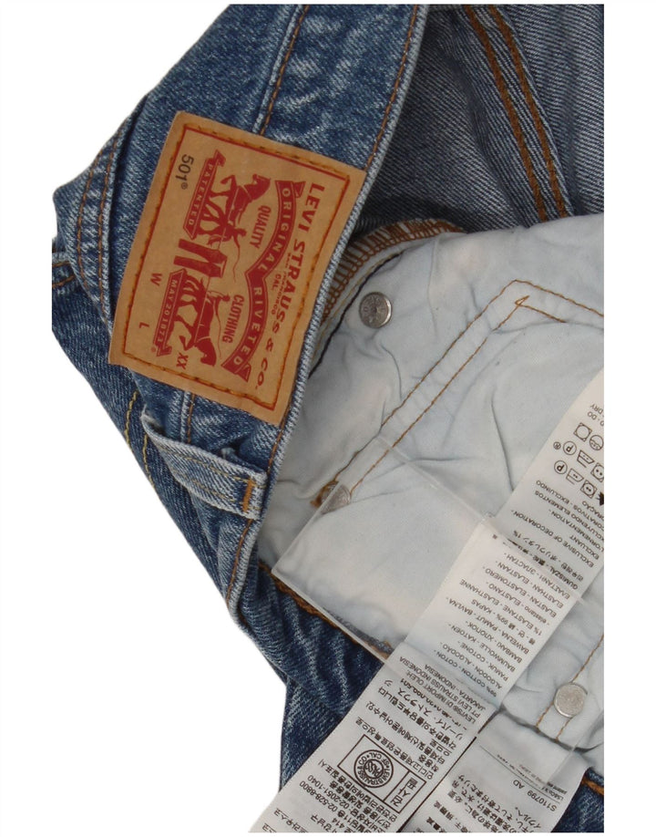 Мужские прямые джинсы Levi's 501 W32 L30 синие, хлопок