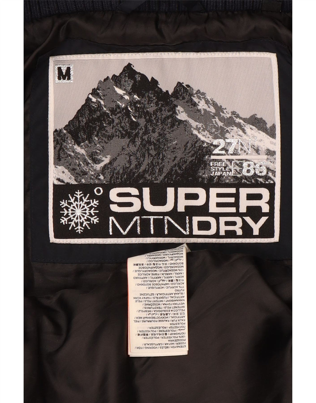 Женская стеганая куртка Superdry UK 14, средний темно-синий, полиэстер
