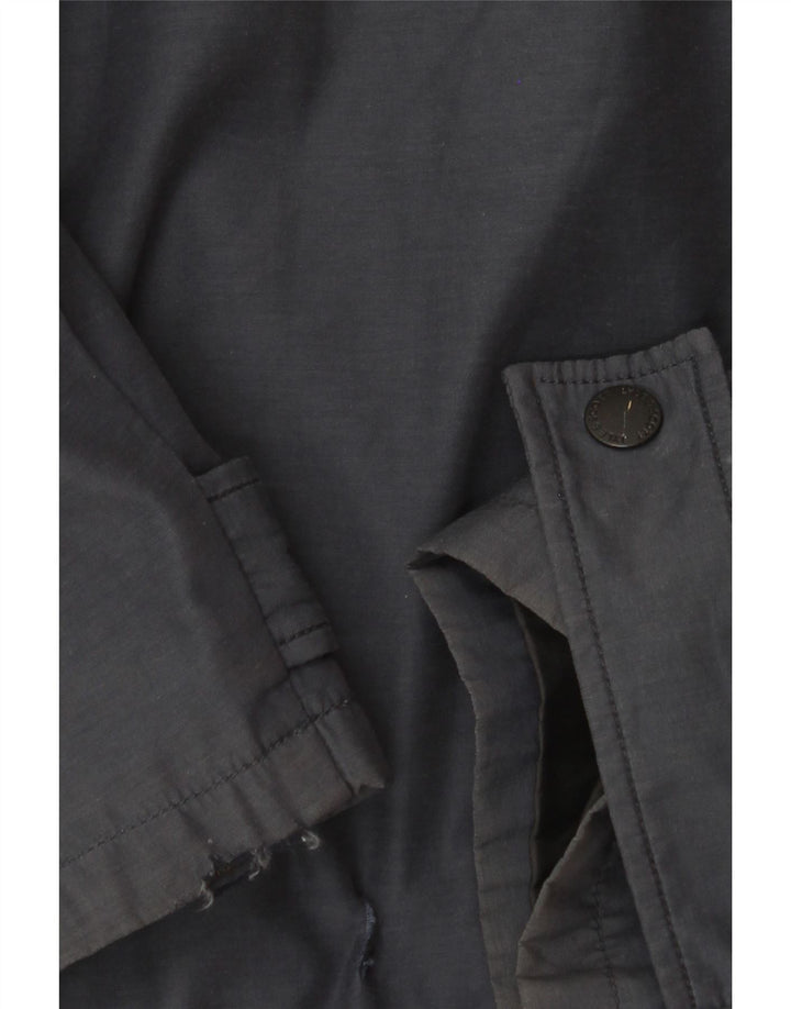 Мужская ветровка с капюшоном LYLE & SCOTT UK 40, большая темно-синяя нейлоновая куртка