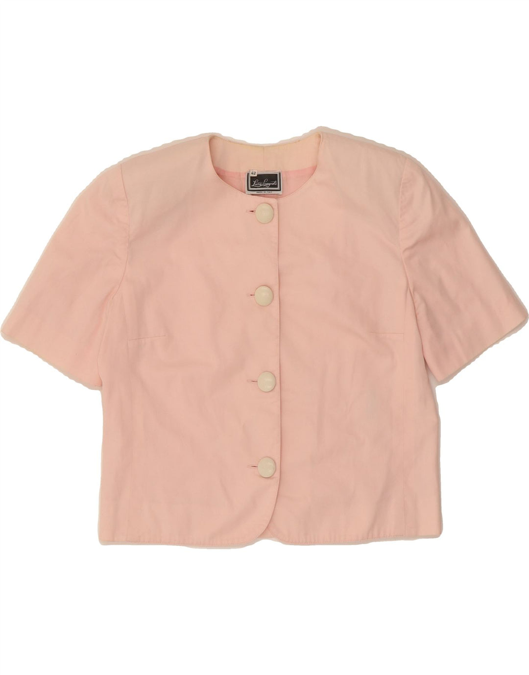 LUISA SPAGNOLI Womens 4 Button 2 Piece Skirt Set IT 42 Medium W28  Pink Vintage Luisa Spagnoli and Second-Hand Luisa Spagnoli from Messina Hembry 