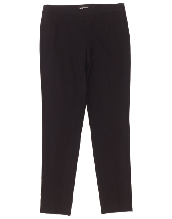 Женские узкие повседневные брюки Armani IT 38 XS W28 L29 Черные шерстяные