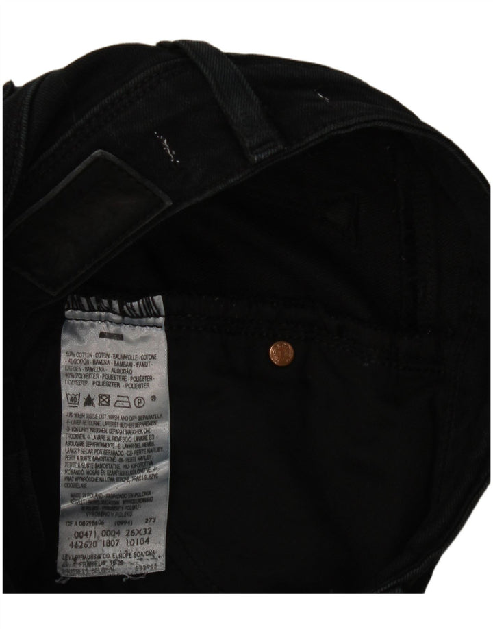 Женские джинсы Levi's 471 Slim W26 L28, черный хлопок