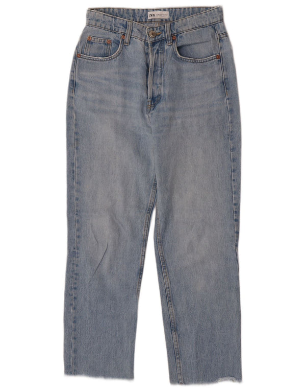 Женские зауженные джинсы Zara EU 36 XS W26 L26, синий хлопок