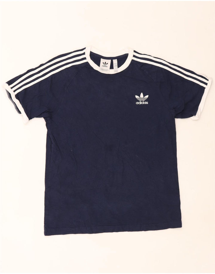 Мужская футболка Adidas, большой темно-синий хлопок