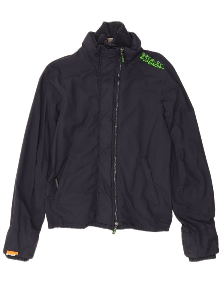Мужская дождевик Superdry UK 38, средний темно-синий, нейлон