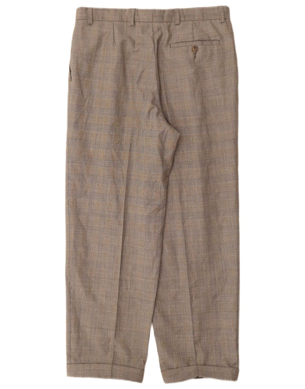 Мужские костюмные брюки Marks & Spencer St. Michael W32 L29 серые в клетку