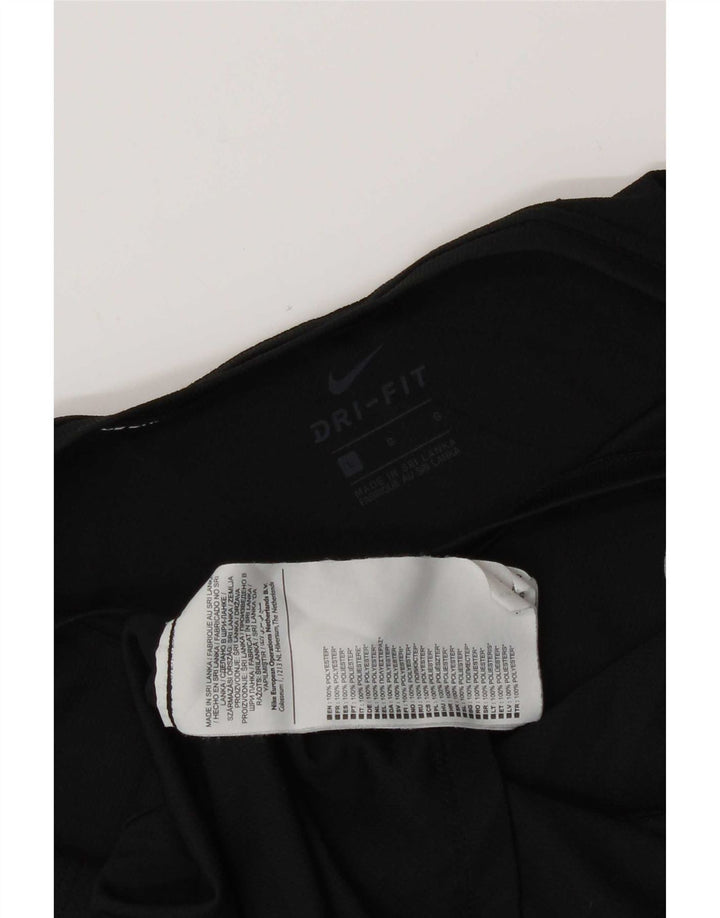 Женская футболка Nike Dri Fit Top UK 14, большой черный полиэстер