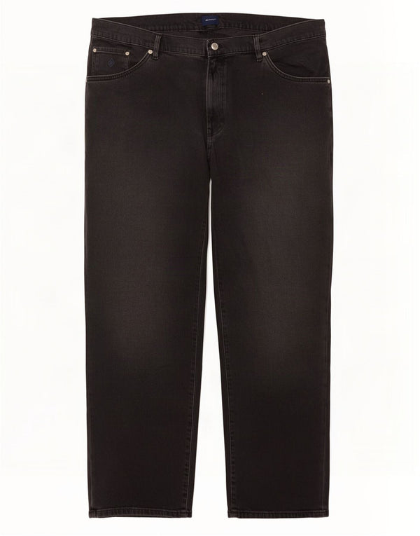 Мужские прямые джинсы Gant W42 L32, черный хлопок